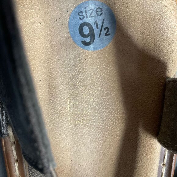 Women's Rieker Regina Sandals‎ Metal Embellishments Slip On Size 41/ US 9,5 Gray - Picture 6 of 11